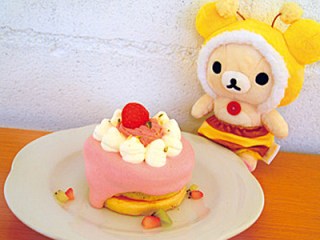 Rilakkuma meets Pancake Days - strawberry stack