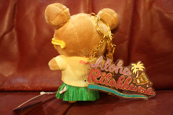 Aloha Rilakkuma - keychain back