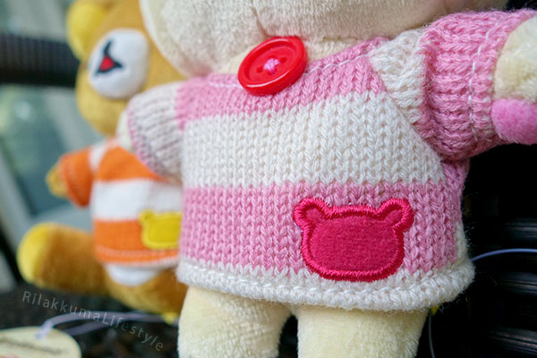 Fansclub Striped Knit Series - Korilakkuma sweater detail