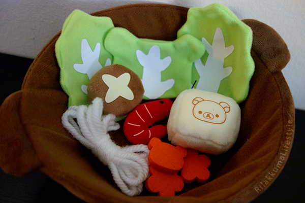 Hot Pot Set - ingredients only ぬいぐるみ鍋ギフトセット リラックマ