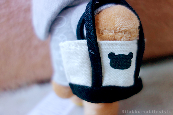 リラックマ - リラックマカジュアル - リラックマぬいぐるみ - Rilakkuma plush - Rilakkuma Casual plush - Rilakkuma Casual Series - Beanie Rilakkuma - Hoodie Rilakkuma - Tote bag Rilakkuma - tote bag motif detail
